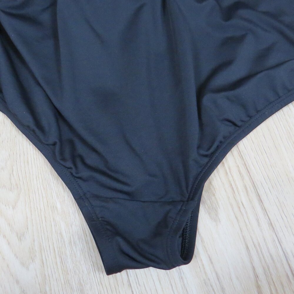 Lands' End Chlorine Resistant Sweetheart Swim Dress SIZE 18W Black - Picture 8 of 9